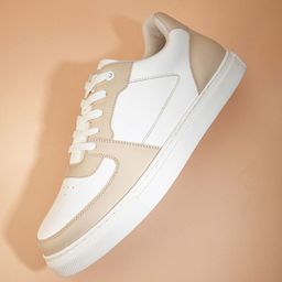 HRX by Hrithik Roshan Women White & Beige Lightweight Comfort Insole Basics Sneakers-52