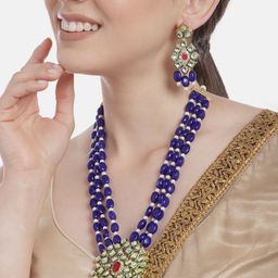 Anouk Gold-Plated Artificial Beads & Stones Jewellery Set-16