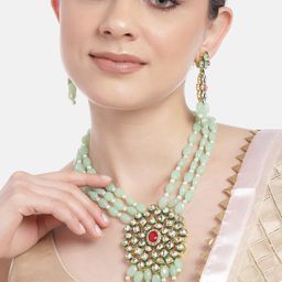 Anouk Gold-Plated Artificial Beads & Stones Jewellery Set-image-48