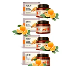 Richfeel Set of 4 Orange Almond Exfoliating Scrub - 100 g each-4