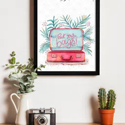 Art Street Multicoloured Wall Art With Wooden Frame-image-26