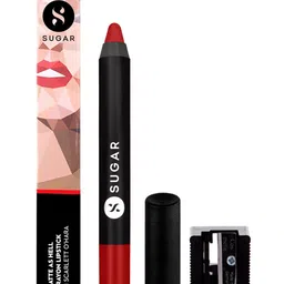 SUGAR Matte As Hell Crayon Lipstick with Sharpener - Scarlett O'hara 01 image 2