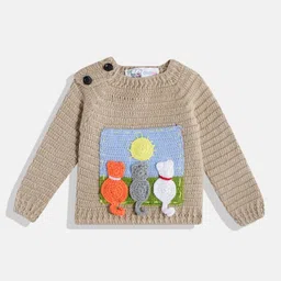 CHUTPUT Kids Conversational Crochet Woollen Pullover-image-26