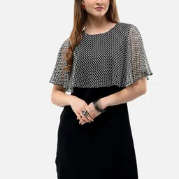 V&M Women Black Embellished Cotton Sheath Dress-picture-26