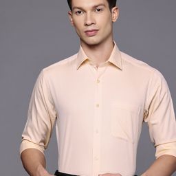 Raymond Slim Fit Textured Pure Cotton Formal Shirt-image-28
