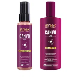 Streax Professional Set of Canvoline Shampoo 300ml & Hair Serum 100ml-image-48