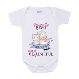 KNITROOT Infant Kids White Printed Bodysuit-image-57