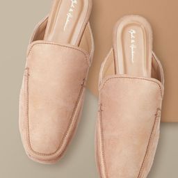 Mast & Harbour Women Beige Suede Finish Mules-image-26