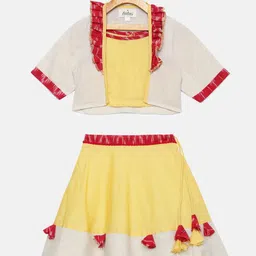 Tutus By Tutu Yellow Ready to Wear Lehenga & Blouse with Jacket-image-11