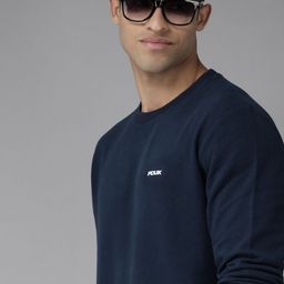 French Connection Men Navy Blue Sweatshirt-picture-25