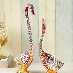 CraftVatika Set Of 2 Love Birds Showpiece-17