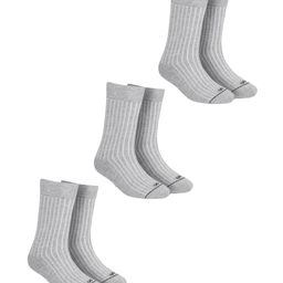 Dynamocks Unisex Pack of 3 Solid Calf-Length Socks-14