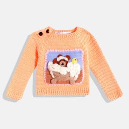 CHUTPUT Kids Conversational Crochet Woollen Pullover-image-92