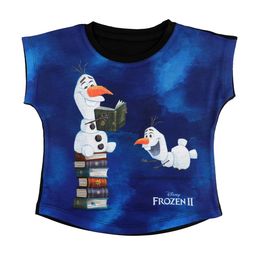 Disney by Wear Your Mind Blue Printed Round Neck T-shirt-image-80