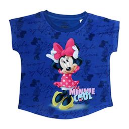 Disney by Wear Your Mind Girls Blue Minnie Mouse Printed Top-image-98