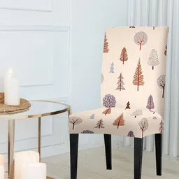 Cortina Beige Printed Chair Covers-image-50