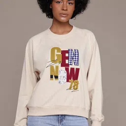 The Roadster Lifestyle Co. Applique-Detail Sweatshirt-image-68