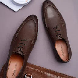 louis stitch Men Leatherette Derby Formal Shoes-picture-40