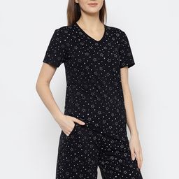 mack jonney VIMAL JONNEY Women Black & White Printed Night Suit-picture-37