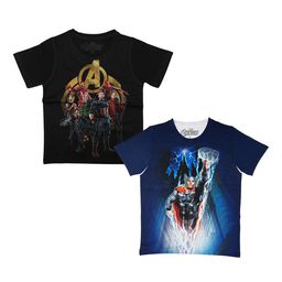 Marvel by Wear Your Mind Boys Black Printed Round Neck T-shirt-picture-18
