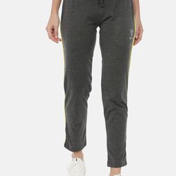 3PIN Women Grey Solid Slim-Fit Track Pants-picture-20