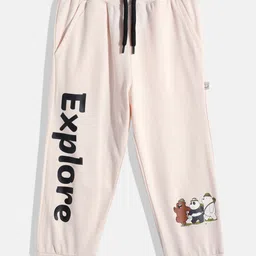 Happy Faces Boys Printed Pure Cotton Joggers-picture-34