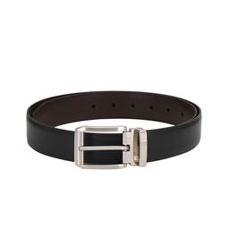 Pacific Gold Men Black & Brown Solid Reversible Belt-image-83
