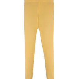 RVK Kids Gold-Coloured Solid Ankle-Length Legging-image-53