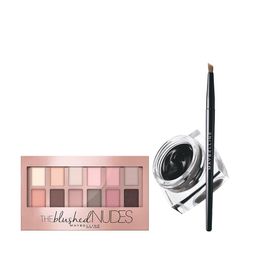 Maybelline Lasting Drama Gel Eyeliner & The Blushed Nudes Eye Shadow Palette Set-16