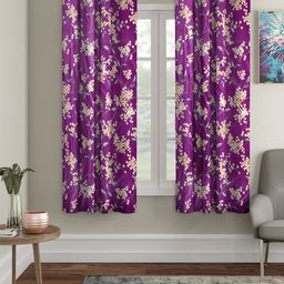 Cortina Set of 2 Floral Printed Window Curtains-image-60
