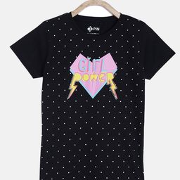 3PIN Boys Black Printed Cotton Pure Cotton T-shirt-image-39