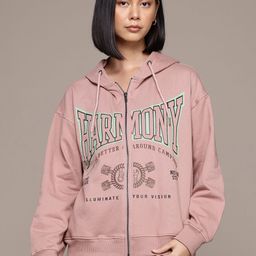 The Roadster Lifestyle Co. Typography Print Hooded Sweatshirt-image-46