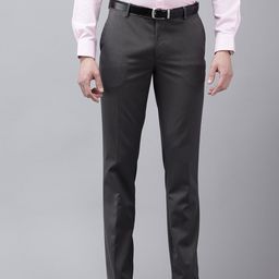 Arrow Men Textured Hudson Tapered Fit Trousers-image-85