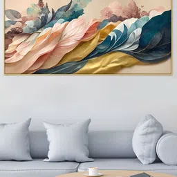 DEKORSTATION Multicoloured Abstract Canvas Painting-image-61