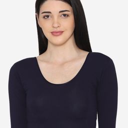Vami Women Navy Blue Solid Stretchable Saree Blouse-image-65