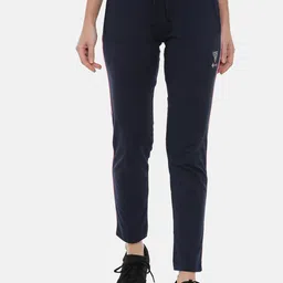 3PIN Women Navy Blue Solid Slim-Fit Track Pants-image-13
