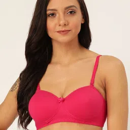 Lady Lyka Pink Solid Non-Wired Lightly Padded T-shirt Bra SWEET18-FCA-picture-58