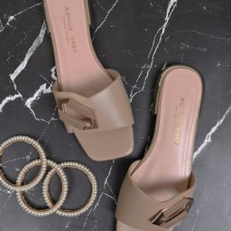 Ronnie Grey Women Open Toe Flats with Bows-58