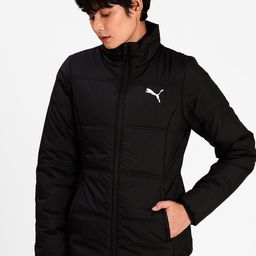 Puma Women Black Solid Essentials Padded Jacket-picture-52