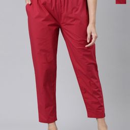TWIN BIRDS Women Pack Of 2 Pure Cotton Trousers-picture-2