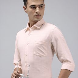 Arrow Pure Cotton Manhattan Slim Fit Grid Tattersall Checks Formal Shirt-image-20