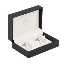 Alvaro Castagnino Silver-Toned Zodiac Sign Cufflinks-47