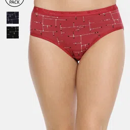 Red Rose Women Pack of 3 Assorted Hipster Briefs Preety-M-picture-17