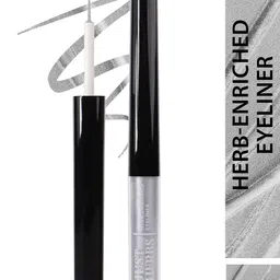 Just Herbs Waterproof Herb-Enriched Liquid Eyeliner 2.5 ml - Platinum Silver-22