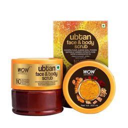 WOW SKIN SCIENCE Ubtan Face & Body Scrub 200ml-image-55