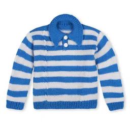 WINDROP SOLUTIONS Kids Striped Shirt Collar Acrylic Pullover-picture-50