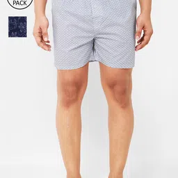 URBAN SCOTTISH Men Pack of 2 Printed Pure Cotton Boxers-image-22