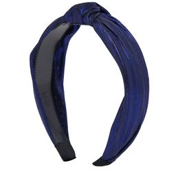 YouBella Navy Blue Embellished Hairband-16