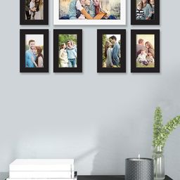 Art Street Set Of 7 Black Solid Individual Photo Frames-56