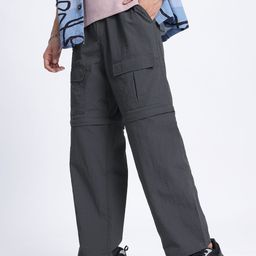 Kook N Keech Men Urban Utility Box Pocket Detail Cargo Style Convertible Trousers-image-63